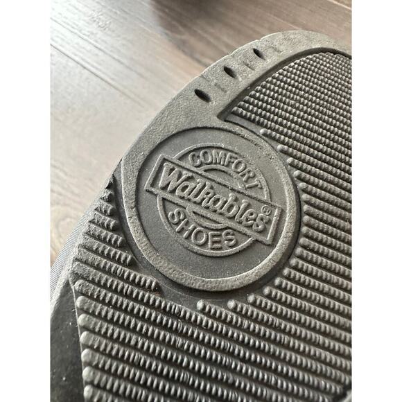 Walkables Comfort Shoes Black Front Zip Lined Winter Heel Boots Size 9 - Picture 7 of 12